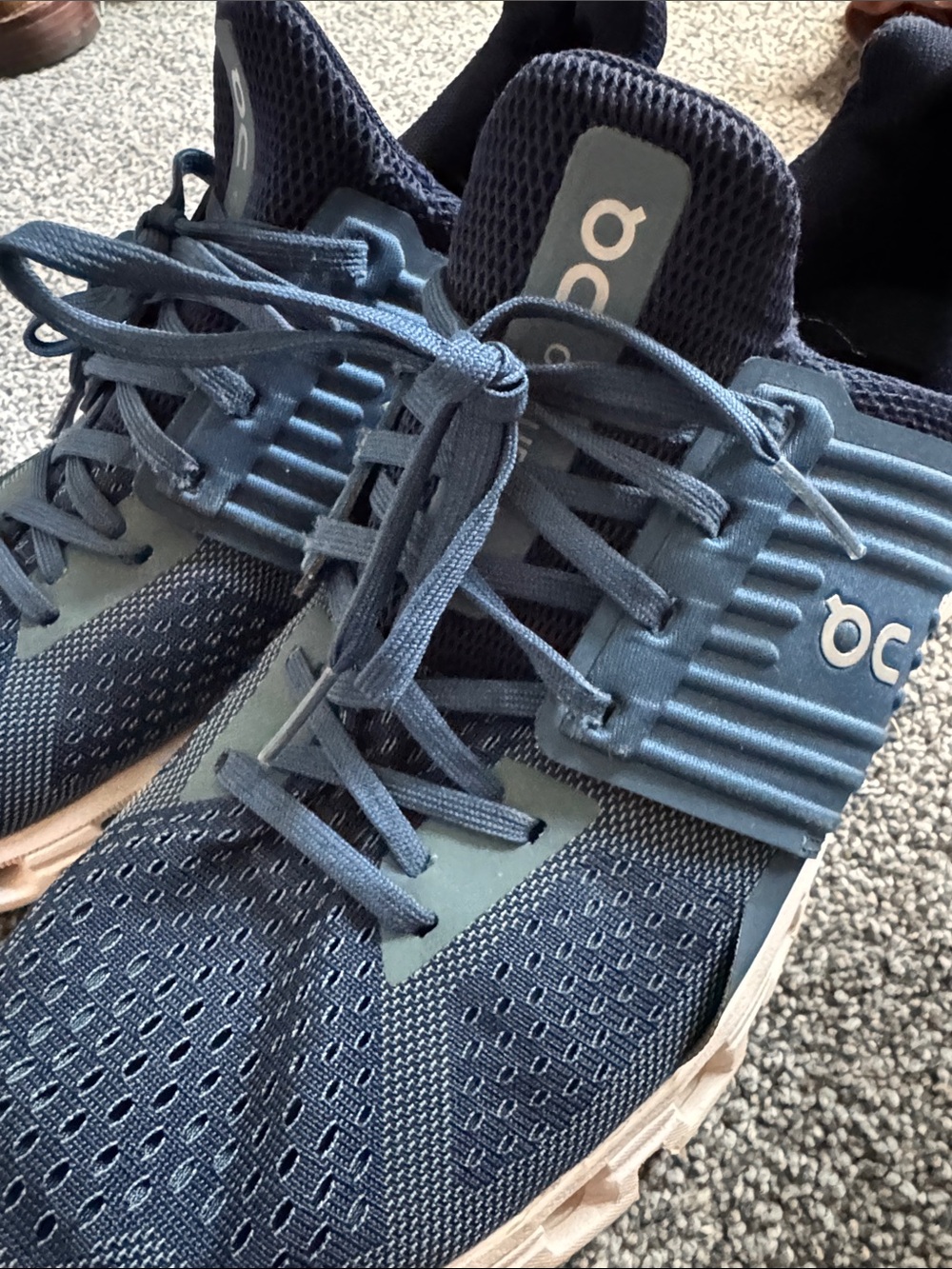 On Running Men's Blue Athletic Running Shoes